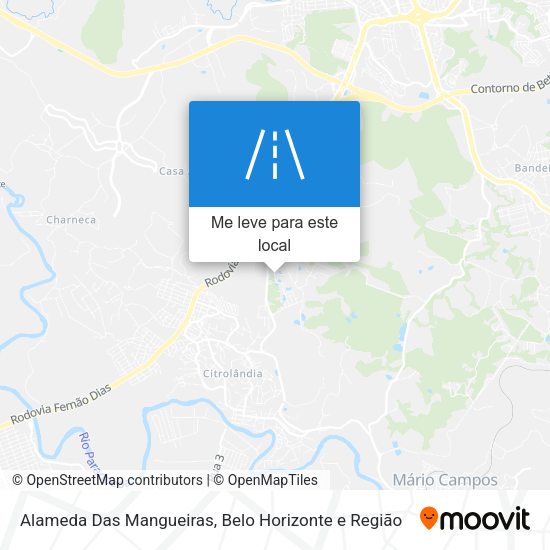 Alameda Das Mangueiras mapa