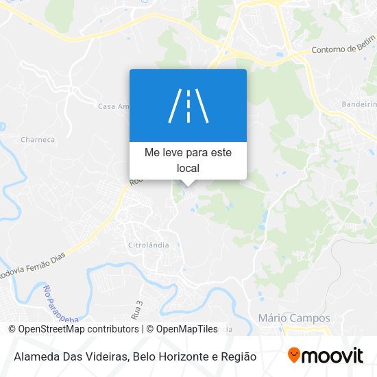 Alameda Das Videiras mapa
