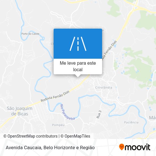 Avenida Caucaia mapa