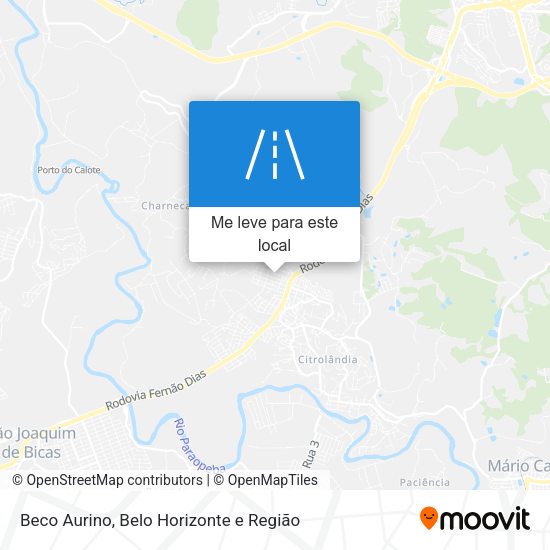Beco Aurino mapa
