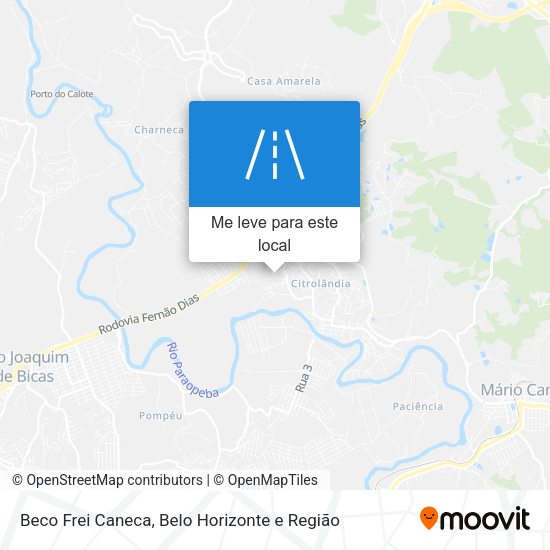 Beco Frei Caneca mapa