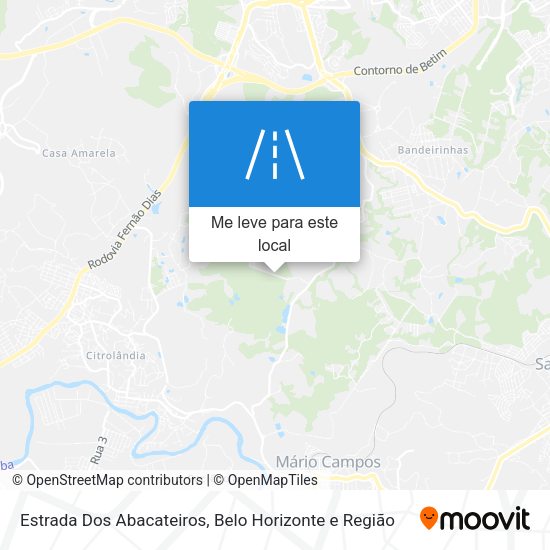 Estrada Dos Abacateiros mapa