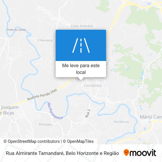 Rua Almirante Tamandaré mapa