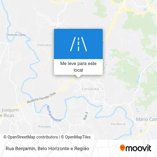 Rua Benjamin mapa