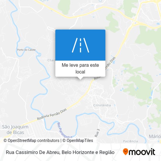 Rua Cassimiro De Abreu mapa