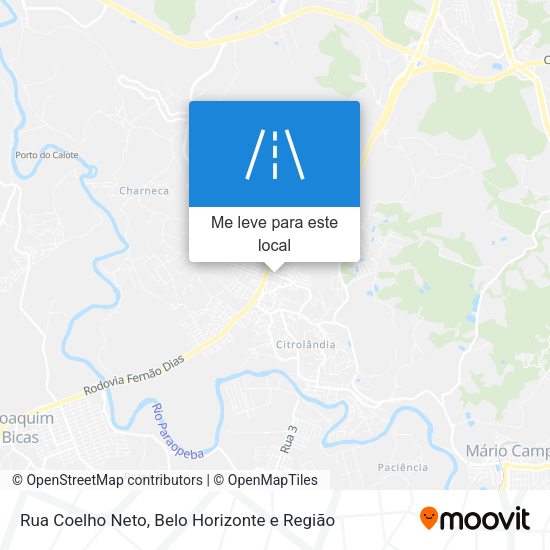 Rua Coelho Neto mapa
