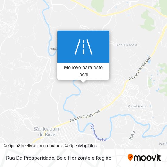 Rua Da Prosperidade mapa
