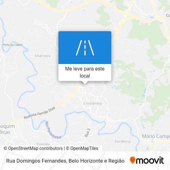 Rua Domingos Fernandes mapa