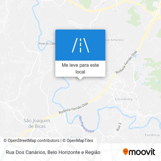 Rua Dos Canários mapa