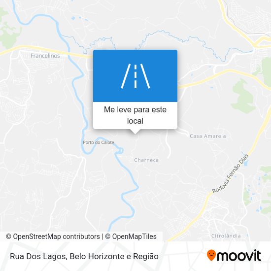 Rua Dos Lagos mapa