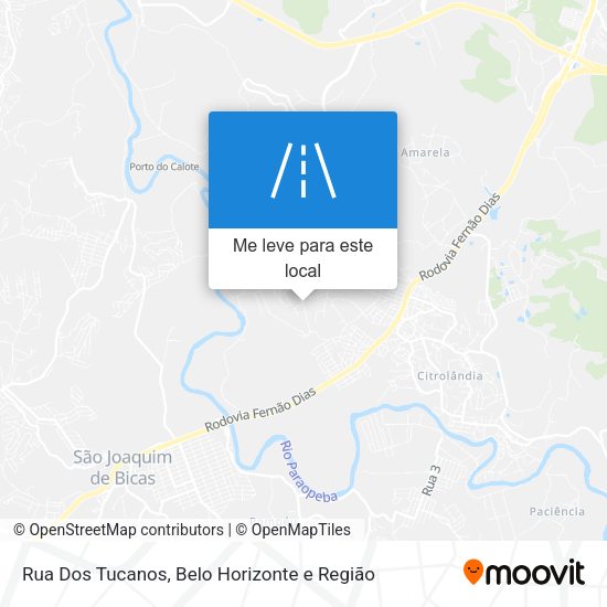 Rua Dos Tucanos mapa