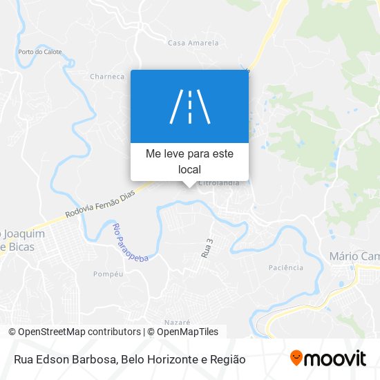 Rua Edson Barbosa mapa