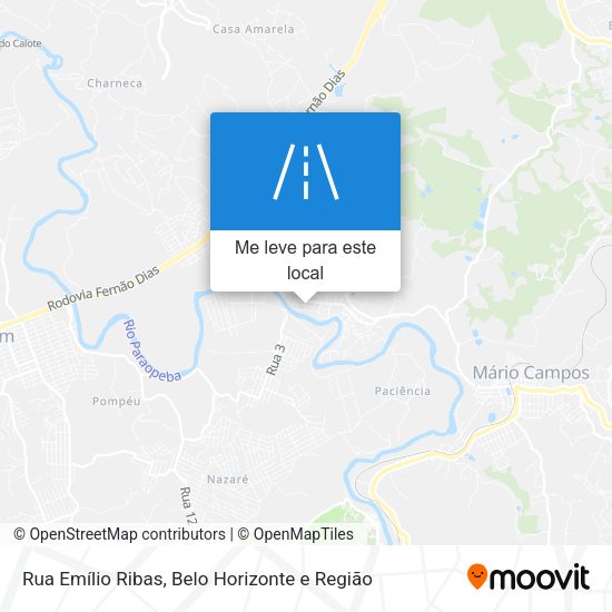 Rua Emílio Ribas mapa