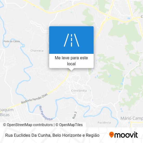 Rua Euclides Da Cunha mapa