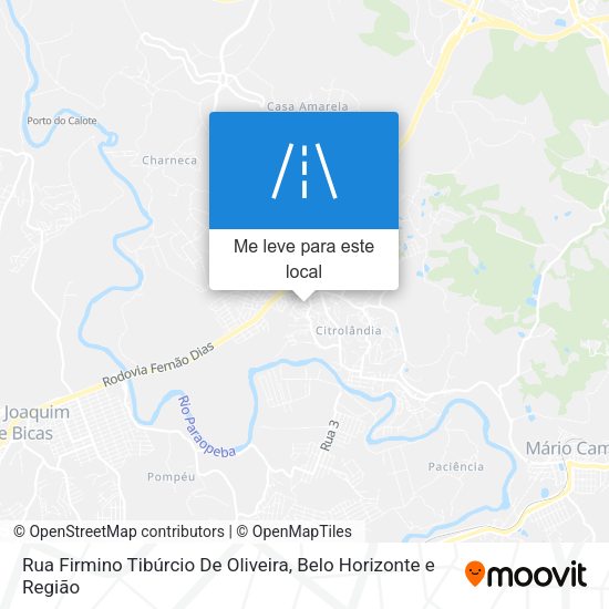 Rua Firmino Tibúrcio De Oliveira mapa