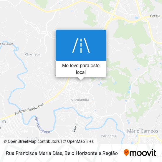 Rua Francisca Maria Dias mapa