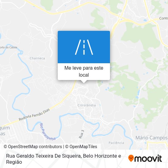 Rua Geraldo Teixeira De Siqueira mapa