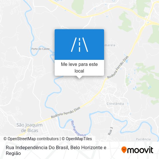 Rua Independência Do Brasil mapa