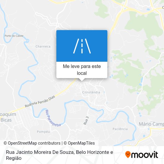 Rua Jacinto Moreira De Souza mapa