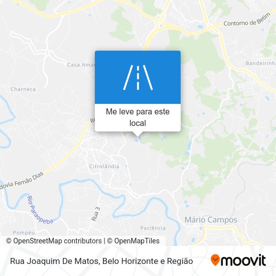 Rua Joaquim De Matos mapa