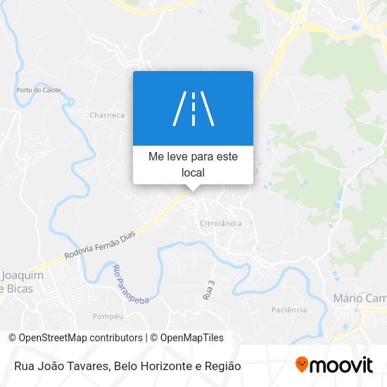 Rua João Tavares mapa