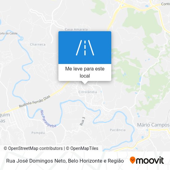 Rua José Domingos Neto mapa