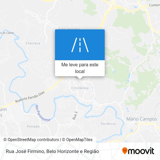 Rua José Firmino mapa