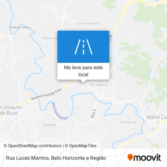 Rua Lucas Martins mapa