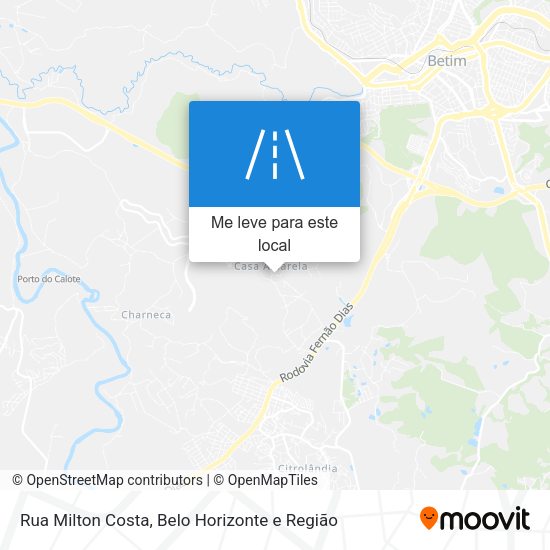 Rua Milton Costa mapa