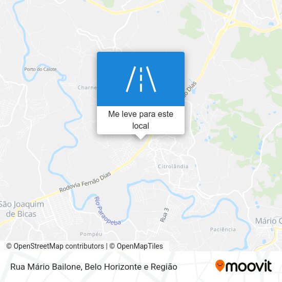 Rua Mário Bailone mapa