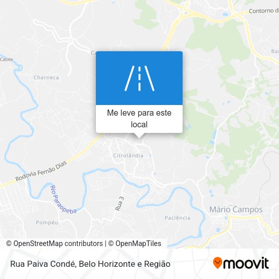 Rua Paiva Condé mapa
