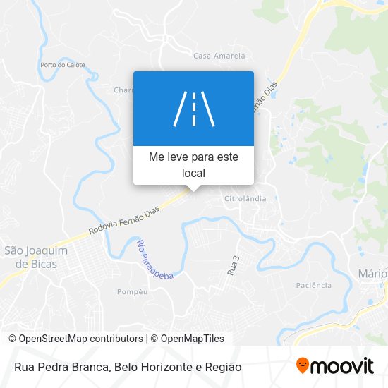 Rua Pedra Branca mapa