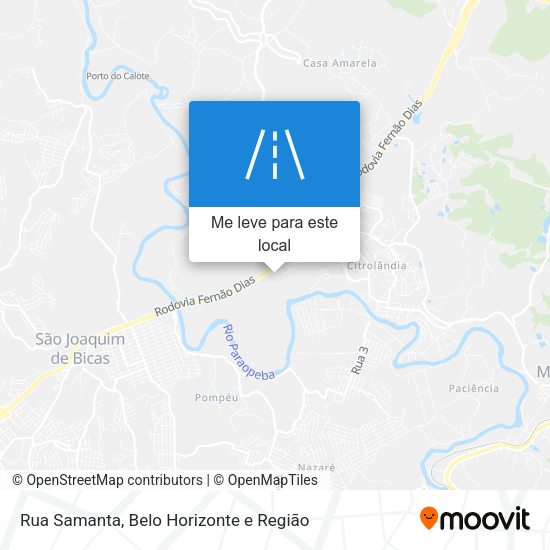 Rua Samanta mapa