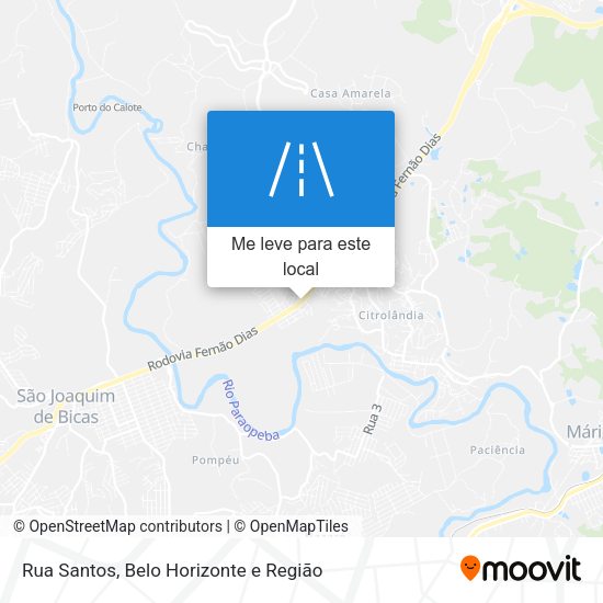 Rua Santos mapa