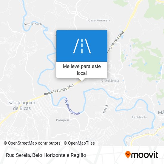 Rua Sereia mapa
