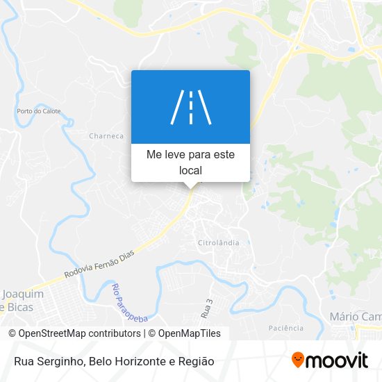 Rua Serginho mapa