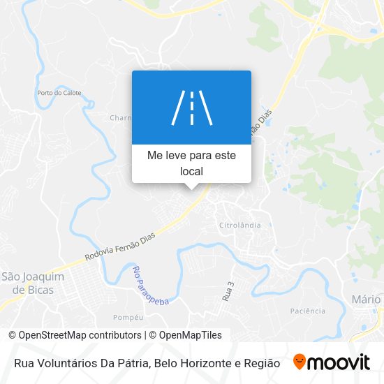 Rua Voluntários Da Pátria mapa