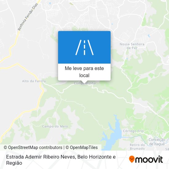 Estrada Ademir Ribeiro Neves mapa