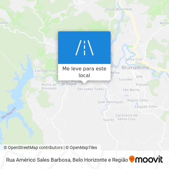 Rua Américo Sales Barbosa mapa