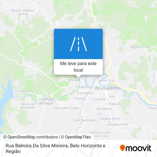 Rua Belmira Da Silva Moreira mapa