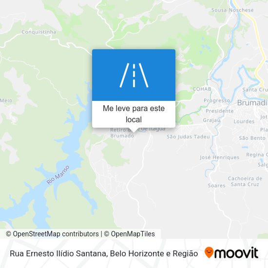 Rua Ernesto Ilídio Santana mapa