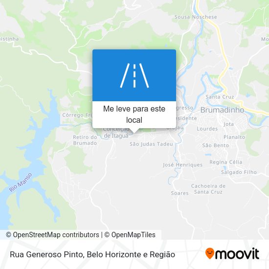 Rua Generoso Pinto mapa