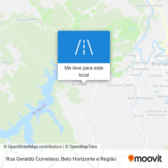 Rua Geraldo Curvelano mapa