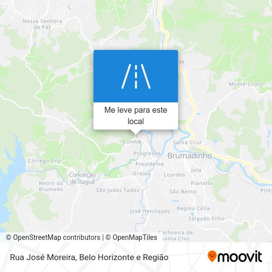 Rua José Moreira mapa