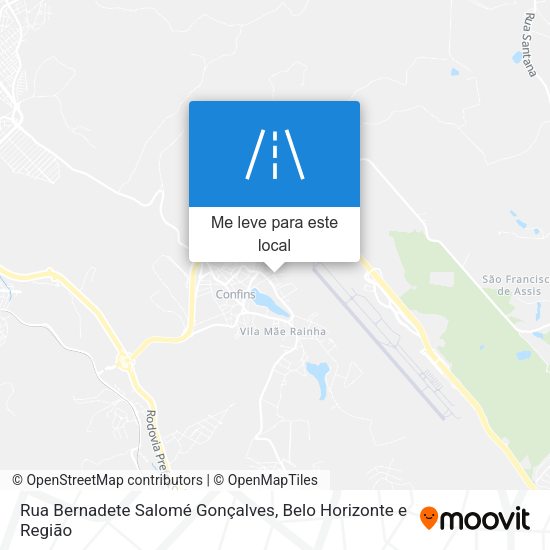 Rua Bernadete Salomé Gonçalves mapa
