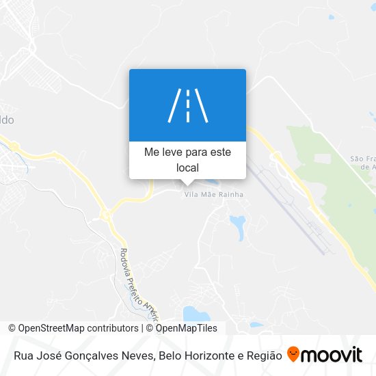 Rua José Gonçalves Neves mapa