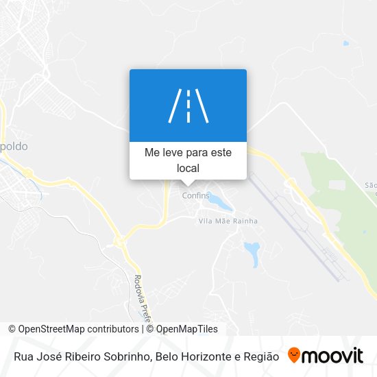 Rua José Ribeiro Sobrinho mapa