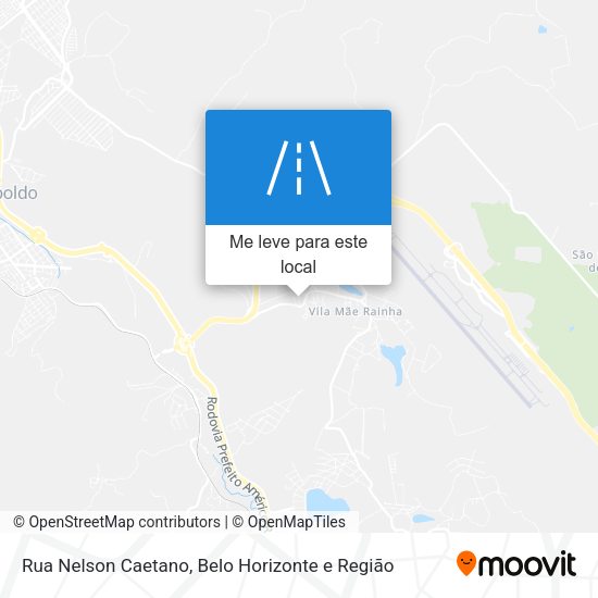 Rua Nelson Caetano mapa