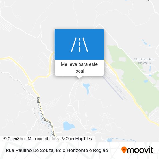 Rua Paulino De Souza mapa