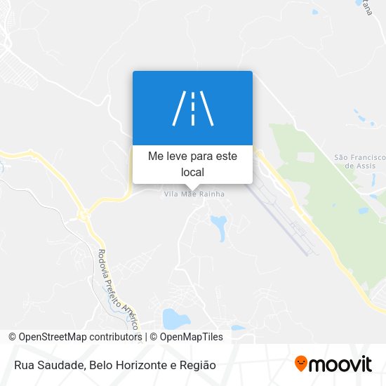 Rua Saudade mapa